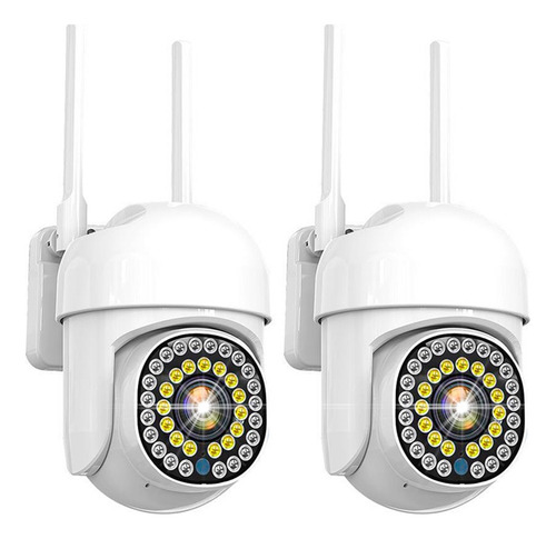 2pack Cámara De Seguridad Ip Wifi Exterior Impermeable 1080p