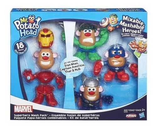 4 Cara Papa Fusion Super Heroes Capitan Hulk Ironman Thor 18
