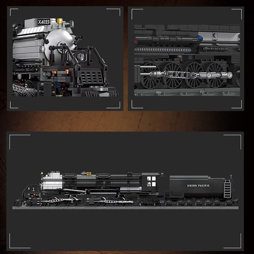 Godiytoppy Bigboy Kit De Construcción De Tren A Vapor Y