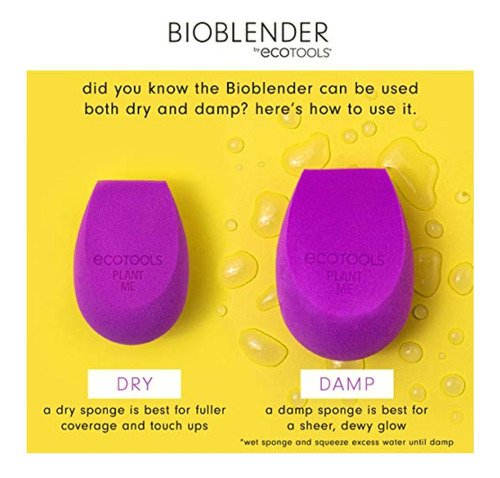 Bioblender By Ecotools Esponjas De Maquillaje Natural Para