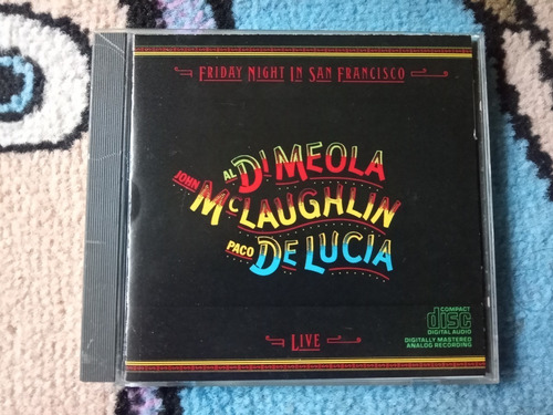 Al Di Meola Jonh Mclaughlin Paco  De Lucia Cd Live