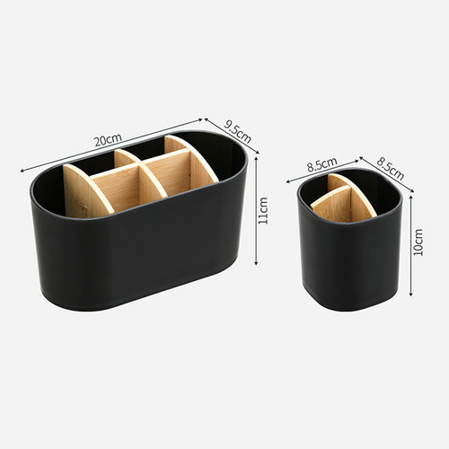 2 Soporte De Bambú Para Cepillos De Dientes Con Soporte S