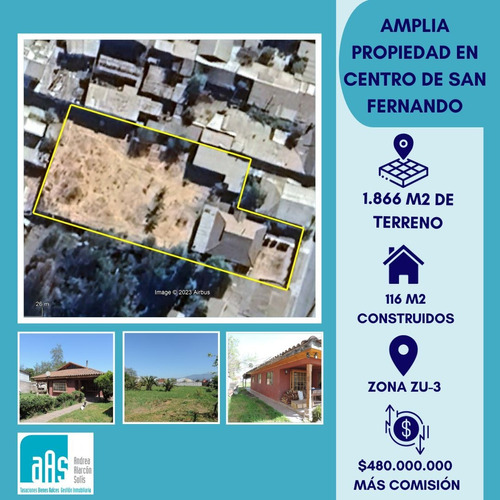 Terreno De 1.886 M2, Centro De San Fernando Zona Zu-3 Prc