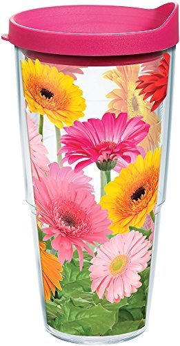 Tervis 1076395 Gerbera Daisies Vaso Con Envoltura Y Tapa Fuc