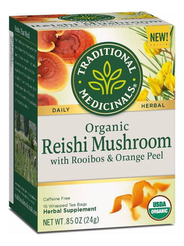 Te Organico Reishi Mushroom With Rooibos 16 Sobres Se