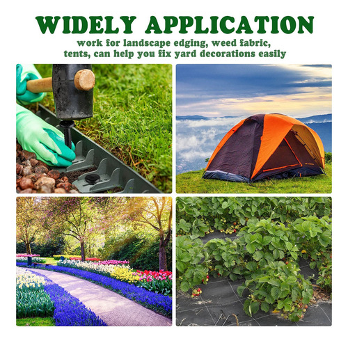 Estacas Jardín Y Pinos De Césped, Grapas De Paisaje 60pcs