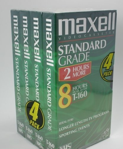 Maxell Grado Estandar T 160 Vhs En Blanco Cintas De Grabacio