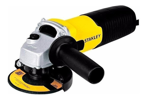 Imagen 2 de 6 de Amoladora angular Stanley STGS7115 de 50 Hz color amarillo 710 W 220 V + accesorios