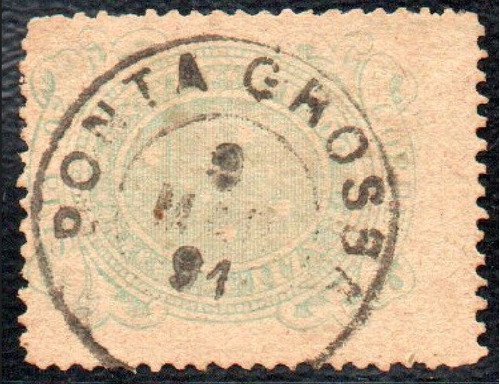 Brasil 1890 Rhm 70 Selo Cruzeiro Carimbo Ponta Grossa