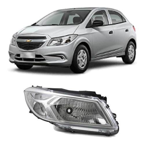 Semioptica Chevrolet Onix 2013-2016 Der. Cromada