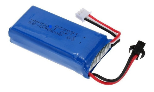 Bateria De Lipo 7,4volts X 1000mah 2s   Hw  Plug Sm Preto