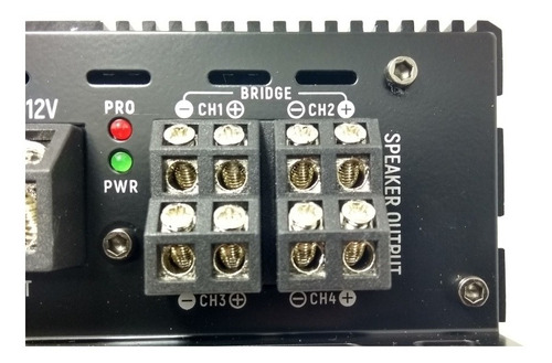 Imagen 3 de 8 de Amplificador Clase D. Rock Series. Rks-r1000.4dm. 4 Canales.