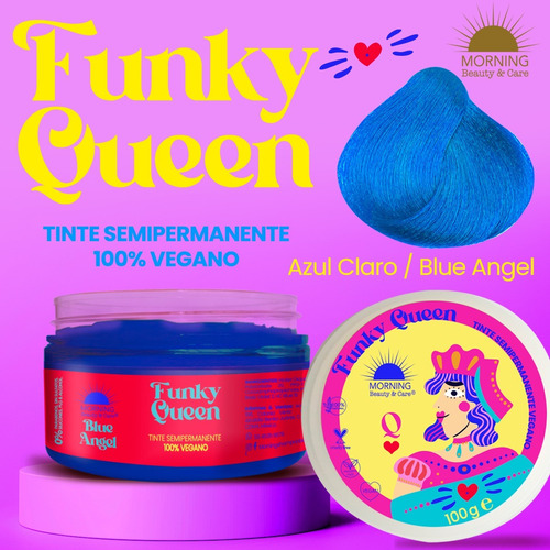 Tinte Fantasía Semipermanente Azul Sin Peróxido Tono Morado