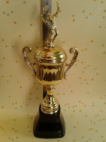 Combo Trofeo Central Con Figura + 15 Souvenirs 10 Cm+base