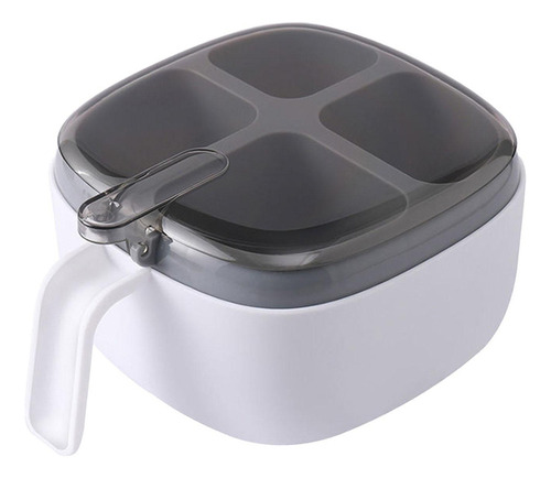 . Caixa De Tempero Garrafa De Condimento 4 Branco