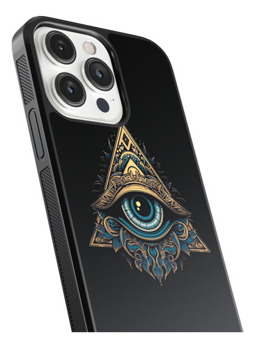 Funda Case Para Iphone Ojo Todo Ve Illuminati Piramide Negro Illuminati 13