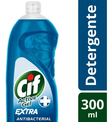 Detergente Lavavajilla  Cif Active Gel Antibacterial 300 Ml