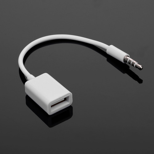 Conector De Audio Auxiliar De Coche Macho De 3,5 Mm A Adapta