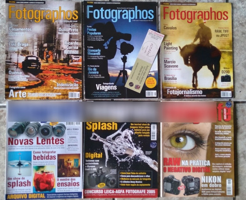 3 Revistas Fotógraphos + 3 Fotografe Melhor