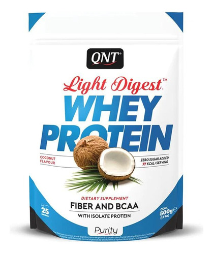 Proteína Whey Light Digest 500 Grs Coconuts - Qnt