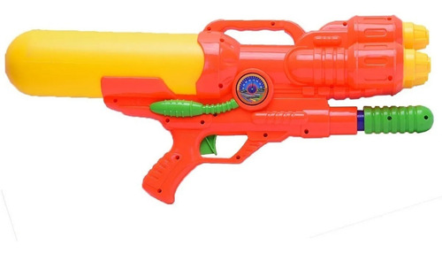Imagen 3 de 7 de Pistola Lanza Agua Grande Con Tres Bocas De Salida 47 Cm