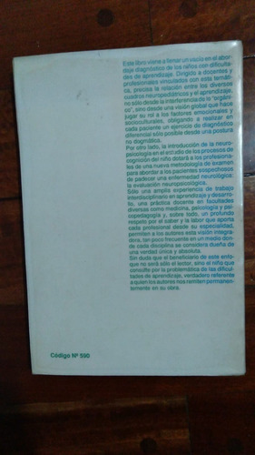 Neuropediatría. Neuropsicología Y Aprendizaje. (Usado)