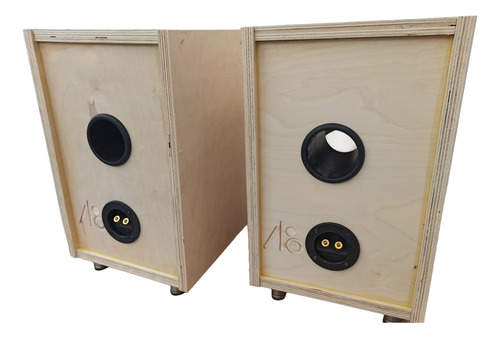 1 Par De Bafles Hi Fi Bocinas Bookshelf Vacios Audiofilos 8 Natural Birch