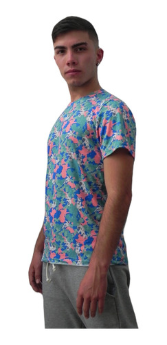 Camiseta Sponsaix  Full Print Astro Camo Para Hombre