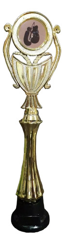 Trofeo Plástico Copa Plana Boxeo Box Guantes 32cm Souvenir