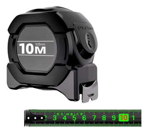 Trena profissional fita métrica fluorescente trava 10 metros Rocha Distribuições