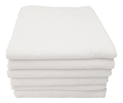 Toalla 12 Baño Th 1.30x.70 490 Gr Color Blanco