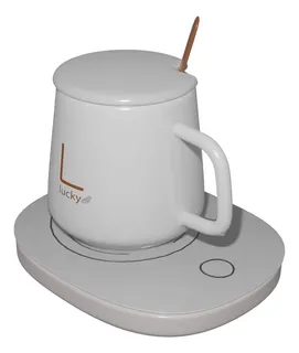 Taza Eléctrica De Cerámica Con Calentador Portátil