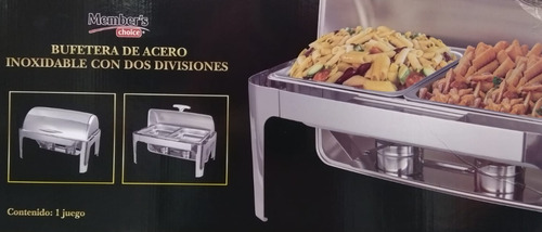 Bufetera 2 Estaciones Acero Inoxidable