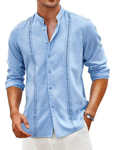 2023 Cubana Guayabera Camisas For Man De Lino, Casual