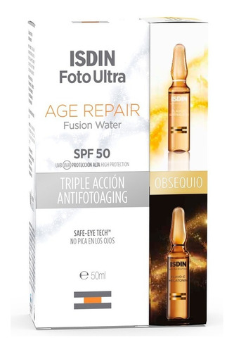 Isdin Foto Ultra Age Repair Water Fps50 + Ampollas De Regalo