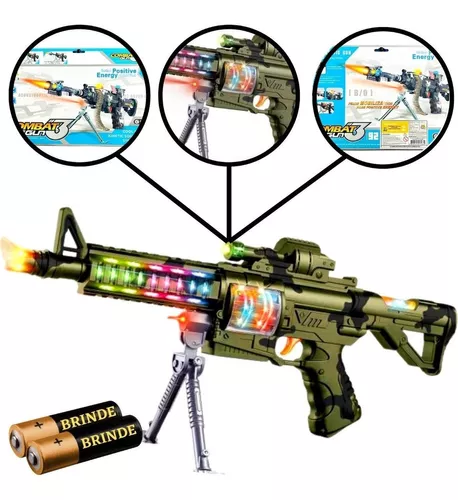 Armas brinquedo nerf metralhadora pilha