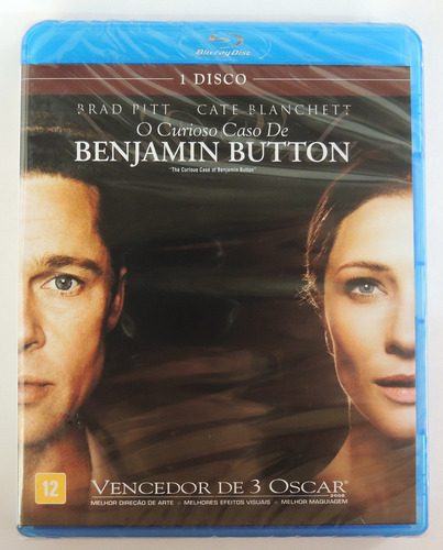 Blu-ray - O Curioso Caso De Benjamin Button - Lacrado