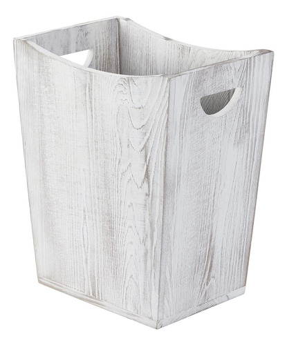 Cubo De Basura De Madera, Contenedor De Basura Rstico Cuadr