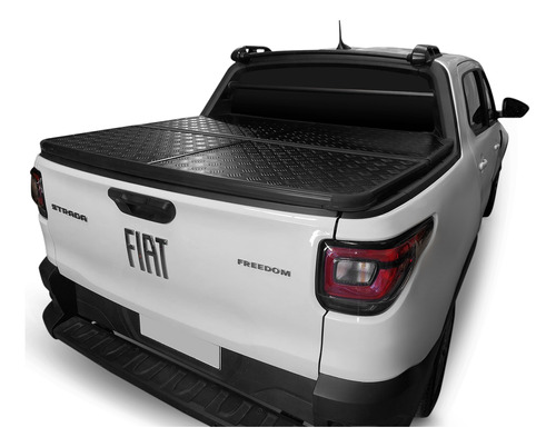 Tapa Rígida Trifold Fiat Strada Freedom/volcano 2021+ Negro