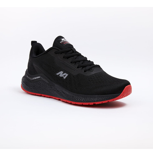 Zapatillas New Athletic Running Ittengom48 Negro Con Rojo Pa