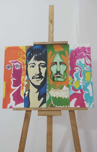 Cuadro Pintura Deco Hogar The Beatles !!!