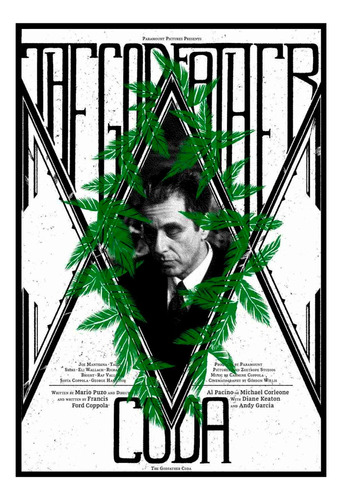 Cuadro Poster Premium 33x48cm Godfather Padrino Coppola