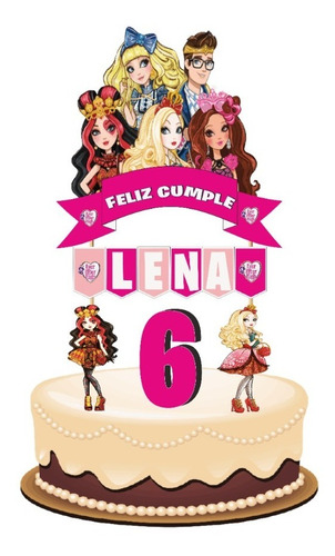 Ever After High Cake Topper Adorno Para Tortas