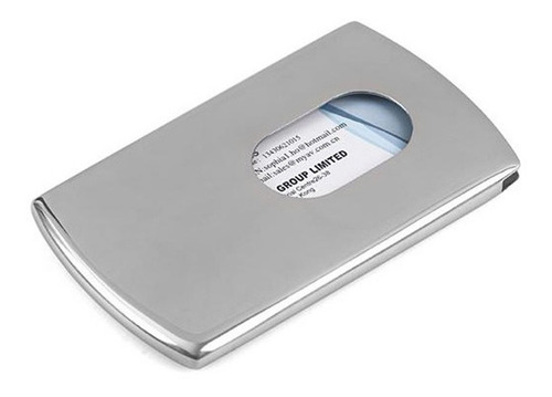 Caja Para Tarjetas De Presentación, Portátil, De Acero Inoxi