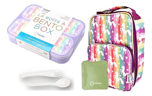 Kit Lonchera Bento Infantil Maletín Accesorios