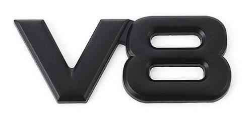 Emblema V8 Negro Ford Chevrolet Nissan Titan Vw Touareg