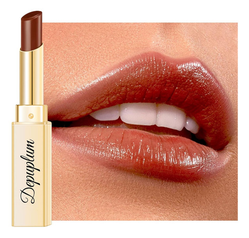 Brillo Labial Hidratante Para Mujeres, Dm67 Reddish, Larga D