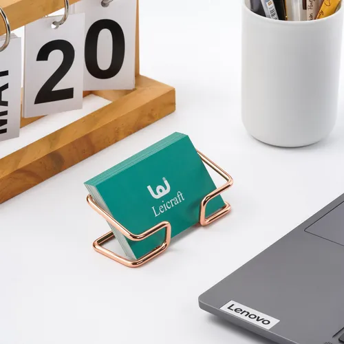 Soporte De Tarjetas De Negocios De Leicraft Para Escritorio,