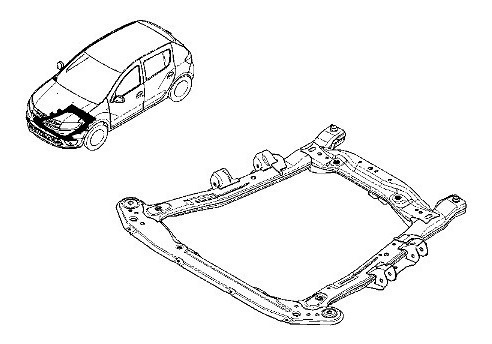 Cuna Araña Motor Renault Logan 2 Sandero 2 1.6 16v K4m