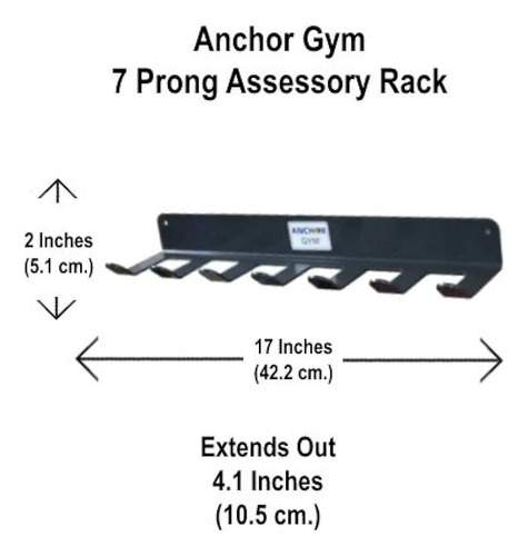 Anchor Gym R7 Bastidor De Almacenamiento De Siete Puntas Par